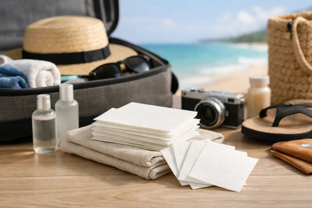 Reispakket wasstrips voor vakantie meenemen