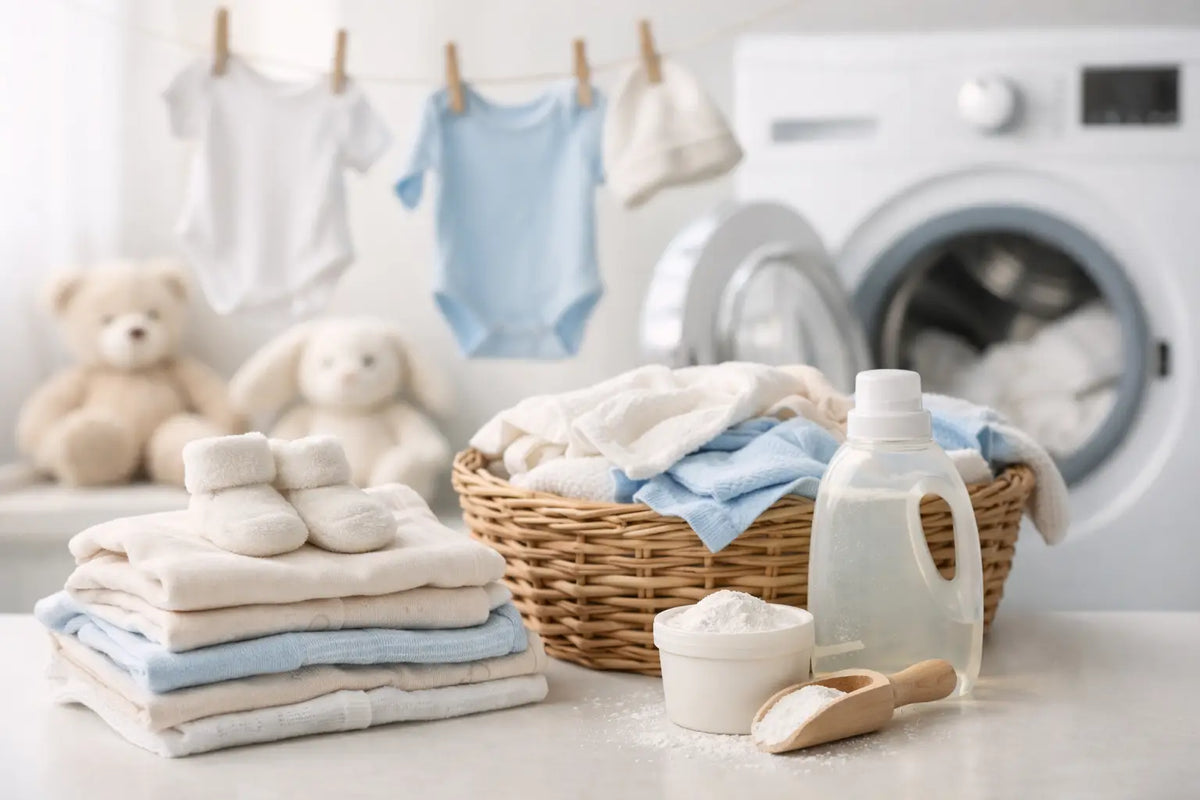 Veilig wassen voor pasgeboren kleding